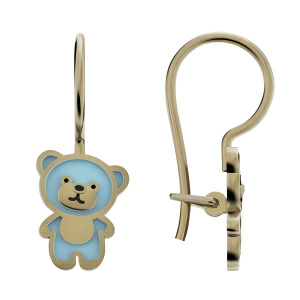 Серьги из золота 585 пробы с эмалью DINASTIA 016832-1680