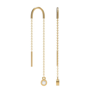 Серьги из золота 585 пробы DINASTIA 002745-1100