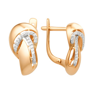 Серьги из золота 585 пробы DINASTIA 002932-1102