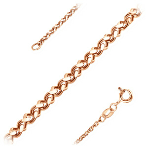 Цепь из золота 585 пробы KRASTSVETMET НЦ 12-069 d.0.50