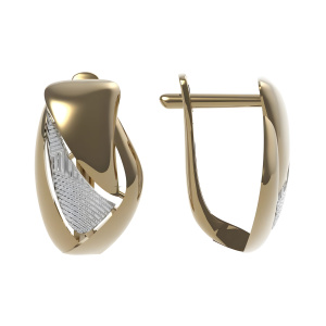 Серьги из золота 585 пробы DINASTIA 014112-1010