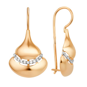 Серьги из золота 585 пробы DINASTIA 013872-1102