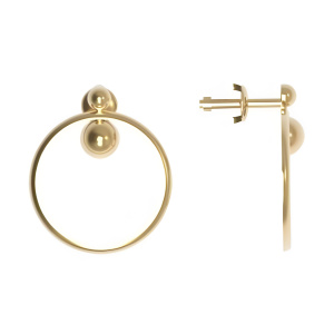 Серьги из золота 585 пробы DINASTIA 005462-1000