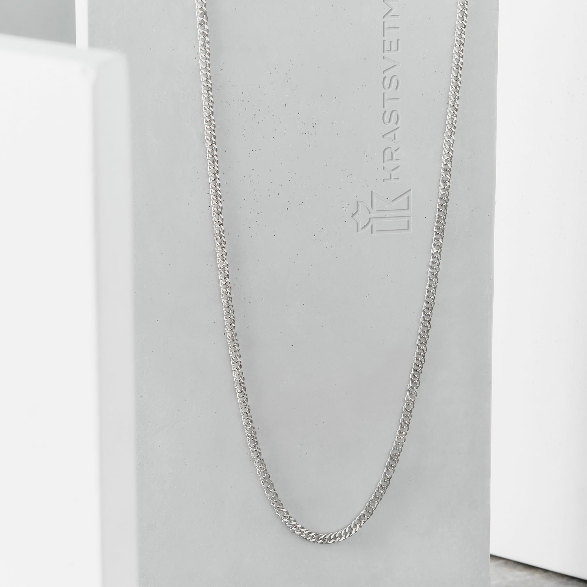 Цепь из серебра 925 пробы KRASTSVETMET НЦ 22-076Ю-3 d.0.30 Серебро 925 пр.