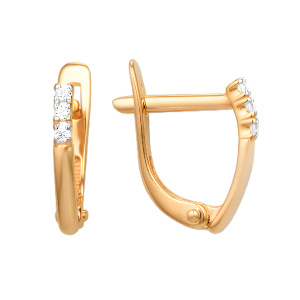 Серьги из золота 585 пробы DINASTIA 000612-1102