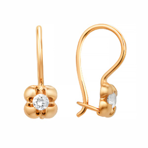 Серьги из золота 585 пробы DINASTIA 002175-1100