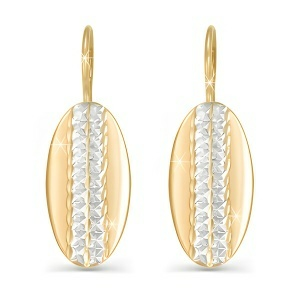Серьги из золота 585 пробы DEL'TA 220204