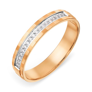 Кольцо из золота 585 пробы с фианитом KARATOV Т142619173