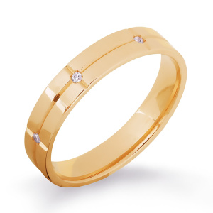 Кольцо из золота 585 пробы с фианитом KARATOV Т102013829