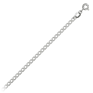 Цепь из серебра 925 пробы KRASTSVETMET НЦ 22-076Ю-3 d.0,40