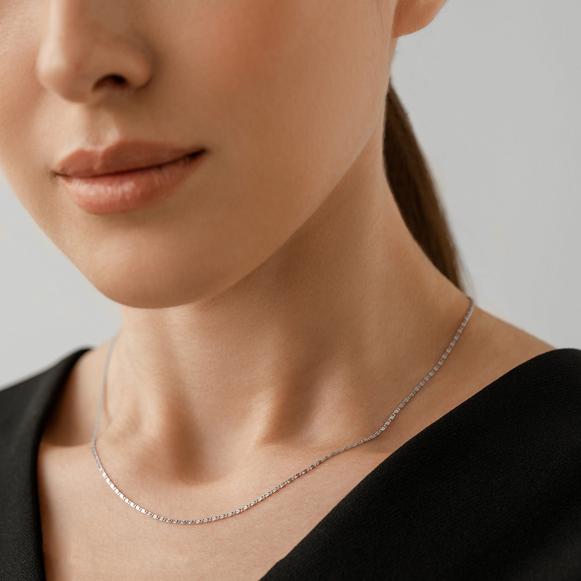 Цепь из серебра 925 пробы KRASTSVETMET НЦ 22-046Ю-3 d.0.30 Серебро 925 пр.