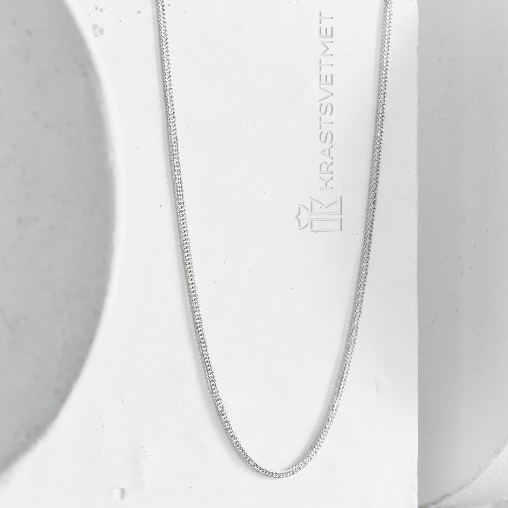 Цепь из серебра 925 пробы KRASTSVETMET НЦ 22-023Ю-3 d.0,30 