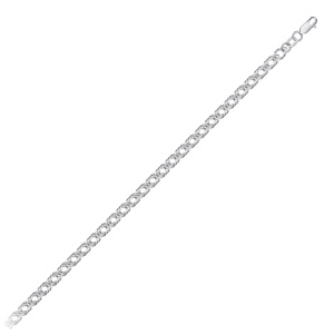 Цепь из серебра 925 пробы KRASTSVETMET НЦ 22-203Ю-3 d.0,50