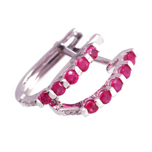 Серьги из золота 585 пробы с бриллиантом 41404E