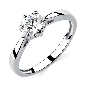 Кольцо из серебра 925 пробы с фианитом АЛМАЗ-ХОЛДИНГ 320700F457