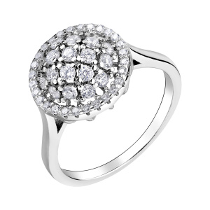 Кольцо из серебра 925 пробы с фианитом JUVEDEL КЛ-5109