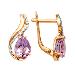 Серьги из золота 585 пробы DINASTIA 003072-1332