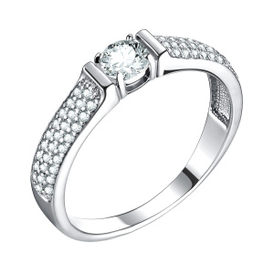 Кольцо из серебра 925 пробы с фианитом TALANT 20-72-0001-25994
