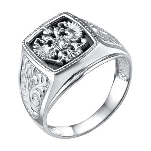 Кольцо из серебра 925 пробы с фианитом TALANT 21-72-0008-29143