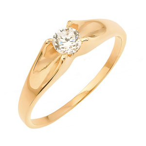 Кольцо из золота 585 пробы с фианитом ATOLL 10328