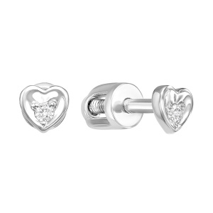 Серьги из золота 585 пробы с бриллиантом ROSEGRACE 2-392-103Б
