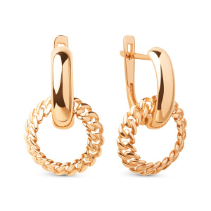 Серьги из золота 585 пробы DINASTIA 029142-1000