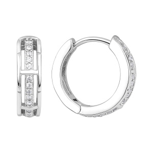 Серьги из серебра 925 пробы с фианитом JUVEDEL СЛ-5898