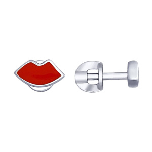 Серьги из серебра 925 пробы с эмалью SOKOLOV 94022992