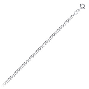 Цепь из серебра 925 пробы KRASTSVETMET НЦ 22-087Ю-3 d.0,40