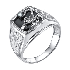 Кольцо из серебра 925 пробы с фианитом TALANT 21-72-0008-29142