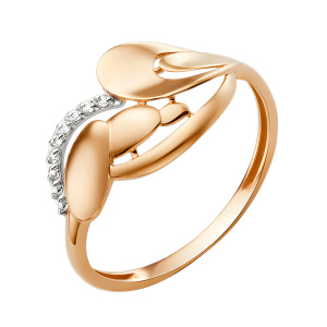 Кольцо из золота 585 пробы DINASTIA 014581-1102