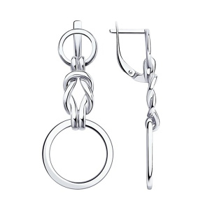 Серьги из серебра 925 пробы SOKOLOV 94024394
