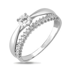 Кольцо из золота 585 пробы с фианитом SANIS 21-115144