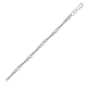 Цепь из серебра 925 пробы KRASTSVETMET НЦ 22-028Ю-3 d.0.60