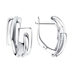 Серьги из серебра 925 пробы SOKOLOV 94024353