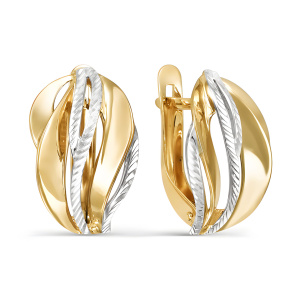 Серьги из золота 585 пробы DEL'TA 220749