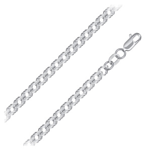 Цепь из серебра 925 пробы KRASTSVETMET НЦ 22-203Ю-3 d.0.60