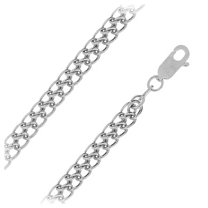 Цепь из серебра 925 пробы KRASTSVETMET НЦ 22-320Ю-3 d.0.60