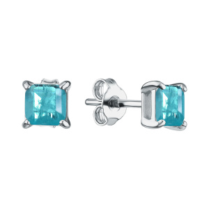 Серьги из серебра 925 пробы с горным хрусталём TALANT 12-72-0П00-15371