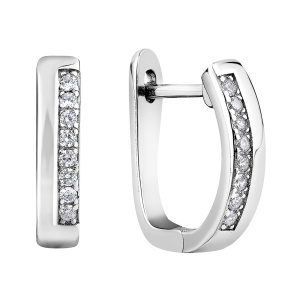 Серьги из серебра 925 пробы с фианитом JUVEDEL СЛ-5091