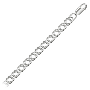 Цепь из серебра 925 пробы KRASTSVETMET НЦ 22-076Ю-3 d.1.00