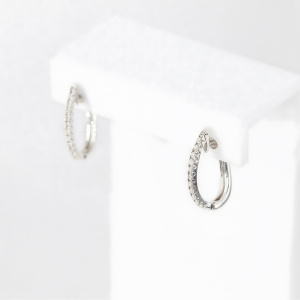 Серьги из золота 585 пробы с бриллиантом 36712E