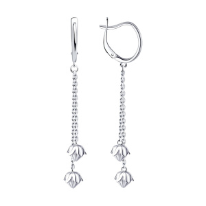 Серьги из серебра 925 пробы SOKOLOV 94023852