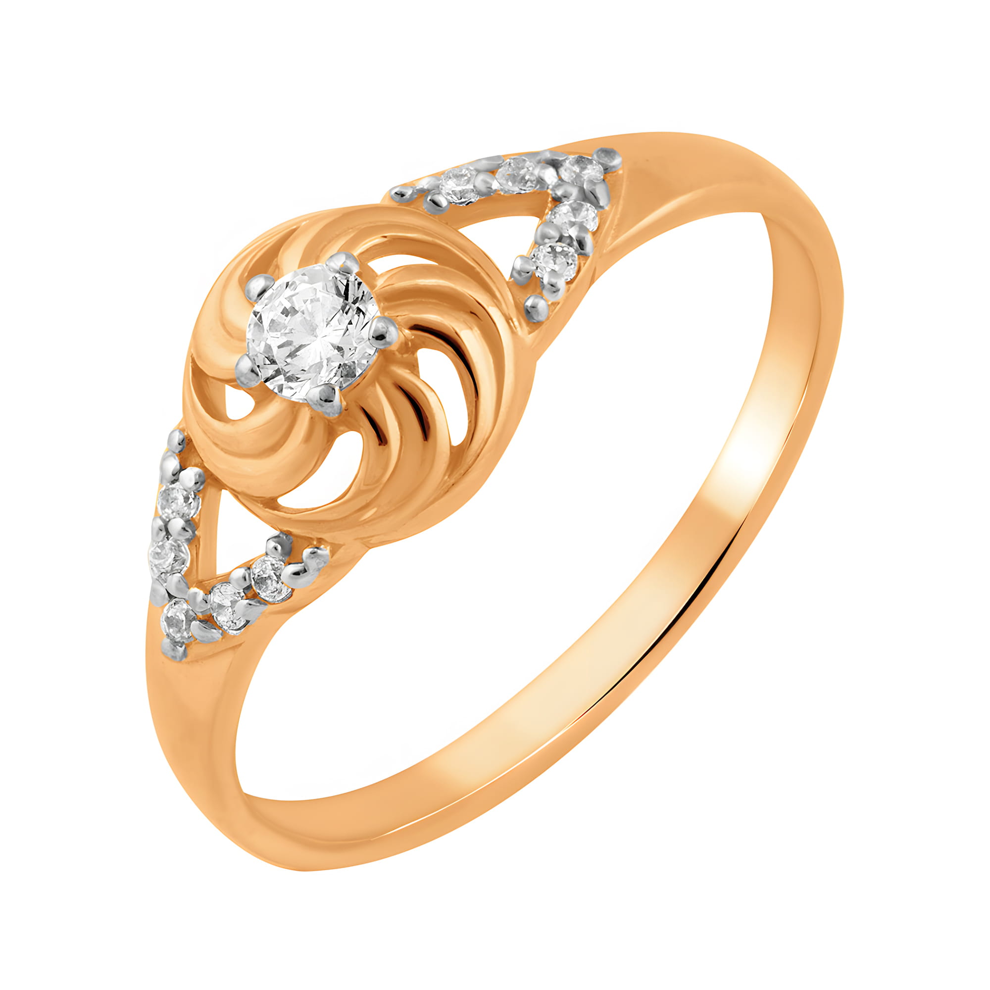 Кольцо из золота 585 пробы с фианитом SVETLOV 11-0985-11-01 Золото 585 пр.