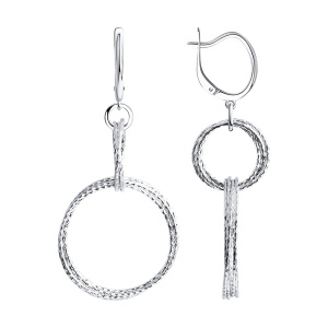Серьги из серебра 925 пробы SOKOLOV 94024280