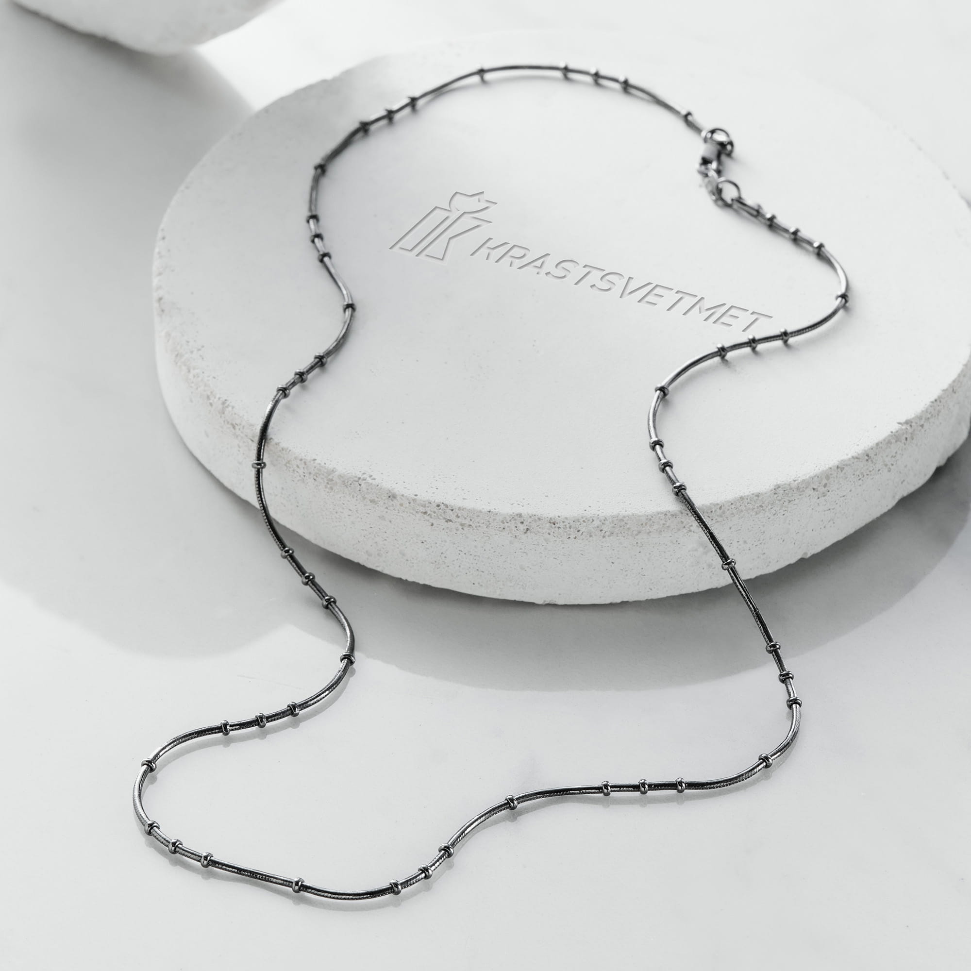 Цепь из серебра 925 пробы KRASTSVETMET НЦ 22-083Ю-3 d.0.35 Серебро 925 пр.
