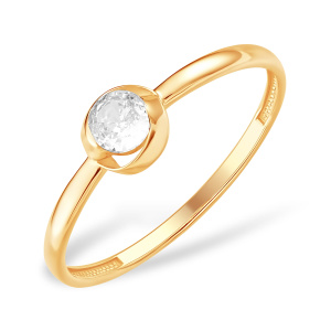 Кольцо из золота 585 пробы с фианитом EFREMOV К10220113