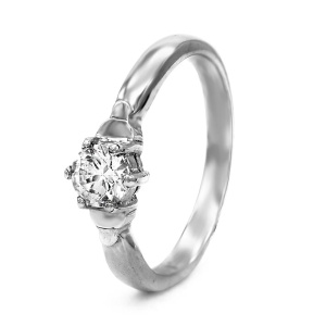 Кольцо из серебра 925 пробы с фианитом 15К150307