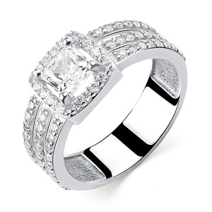 Кольцо из серебра 925 пробы с фианитом АЛМАЗ-ХОЛДИНГ 320700G671л