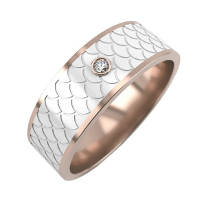 Кольцо из золота 585 пробы с бриллиантом GRAF КОЛЬЦОВ ГК-24ж-1бр/к